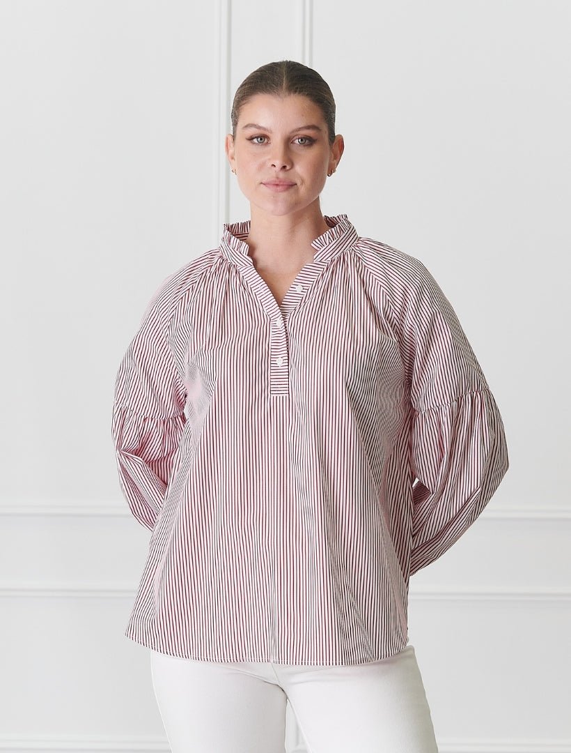 Kell Shirt Stripe Red - FINAL SALE - Zjoosh