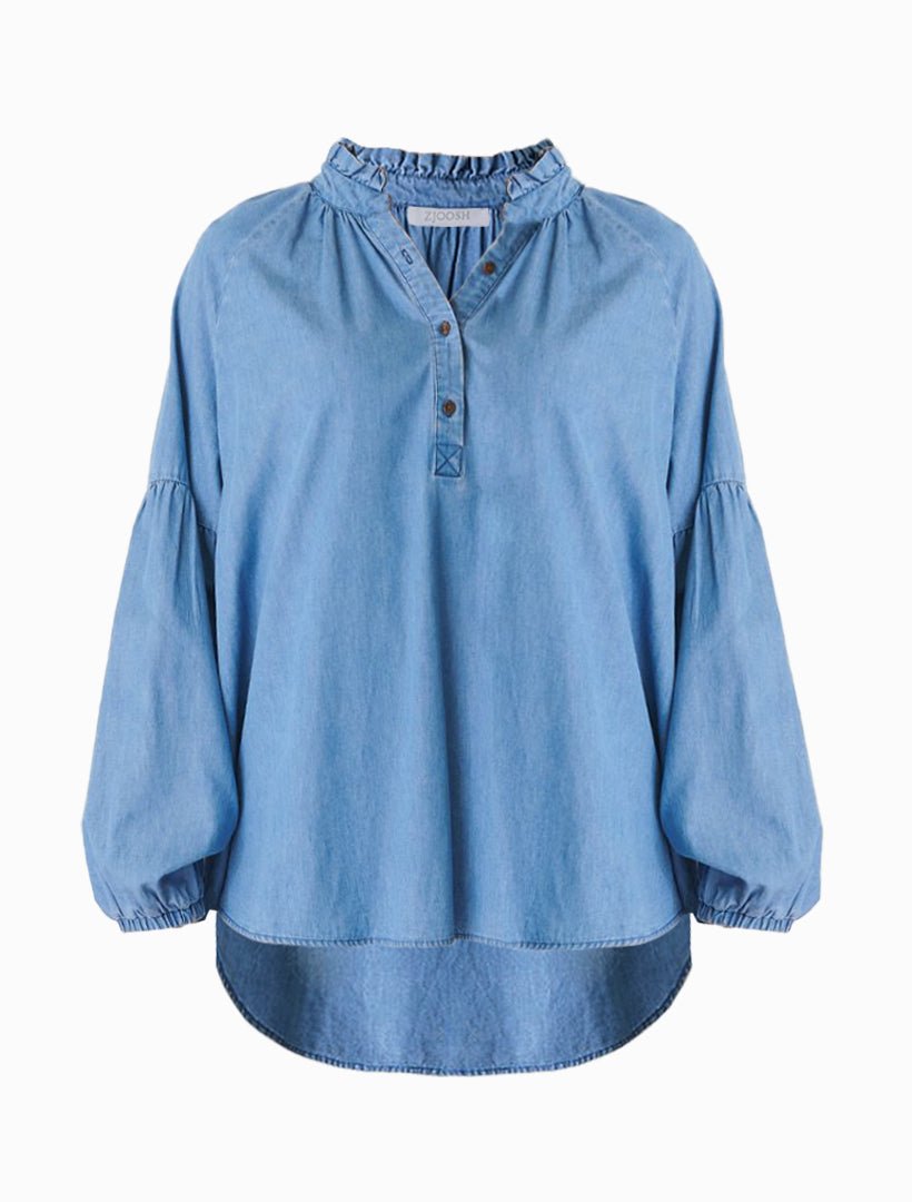 Kell Shirt Summer Wash Denim - Zjoosh