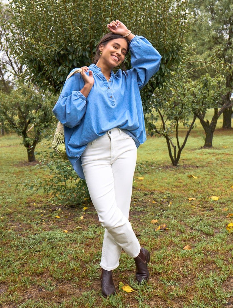 Kell Shirt Summer Wash Denim Zjoosh - Main Image