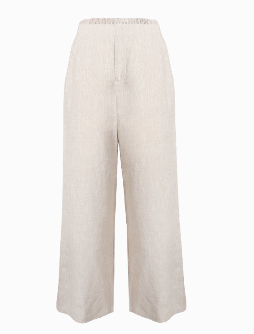 Kirsty Linen Pant Oatmeal - Zjoosh