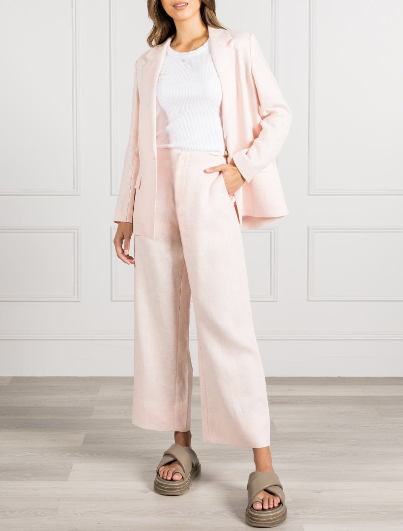 Kirsty Linen Pant Pink - Zjoosh