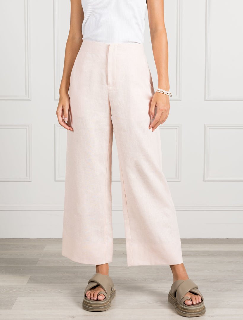 Kirsty Linen Pant Pink - Zjoosh