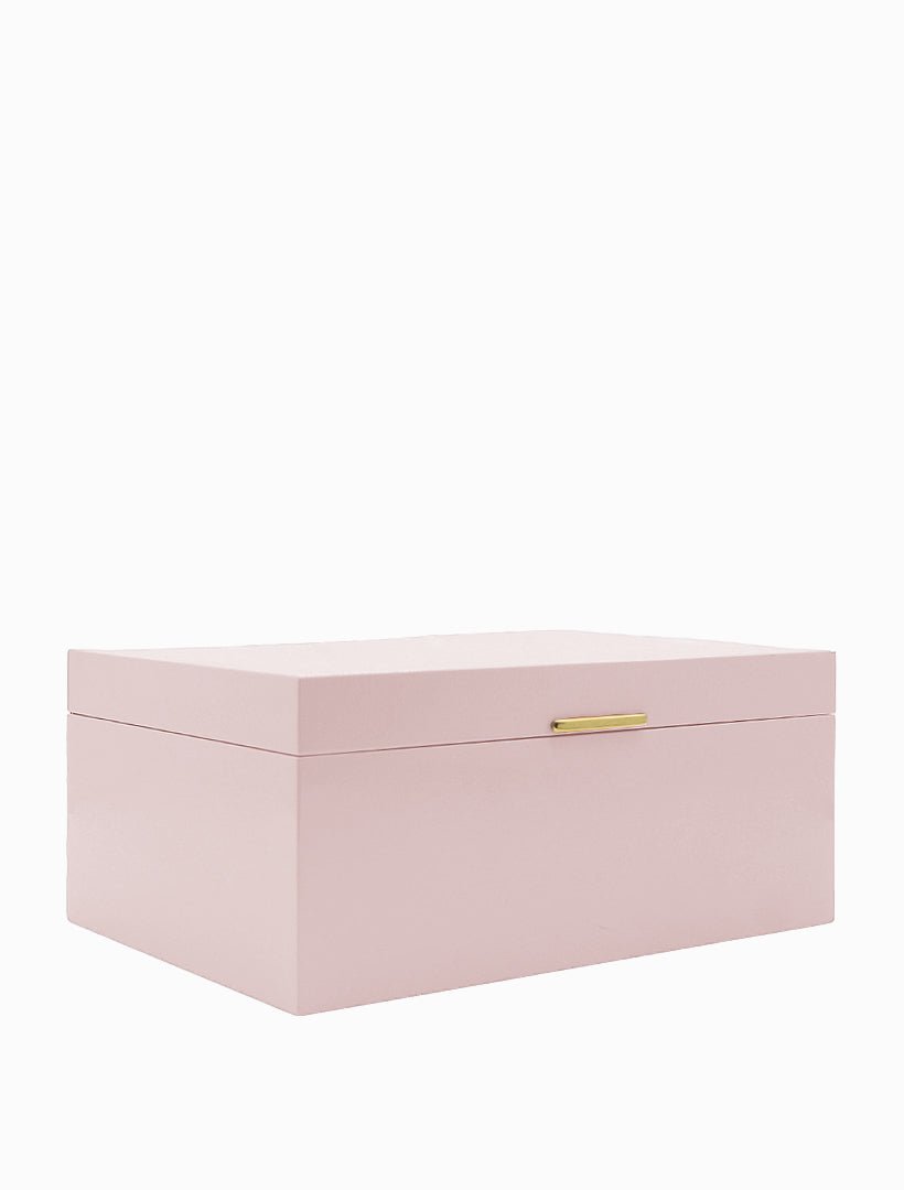 Lacquered Jewellery Box Pink Large - Zjoosh