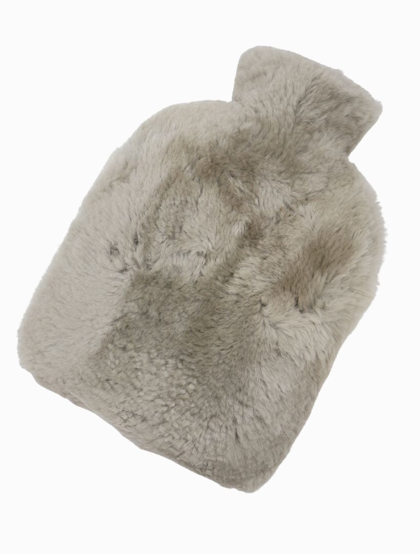 Lambskin Hot Water Bottle Grey - Zjoosh