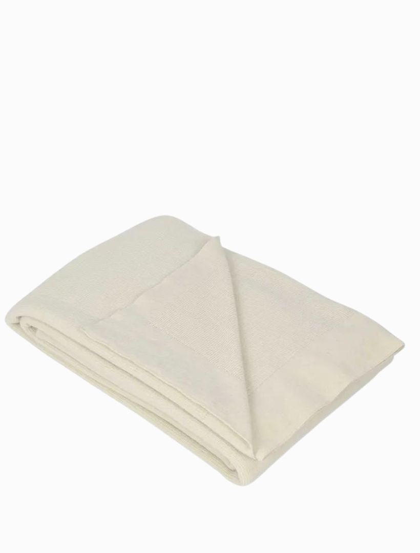 Lancaster Wool Throw Cream - Zjoosh