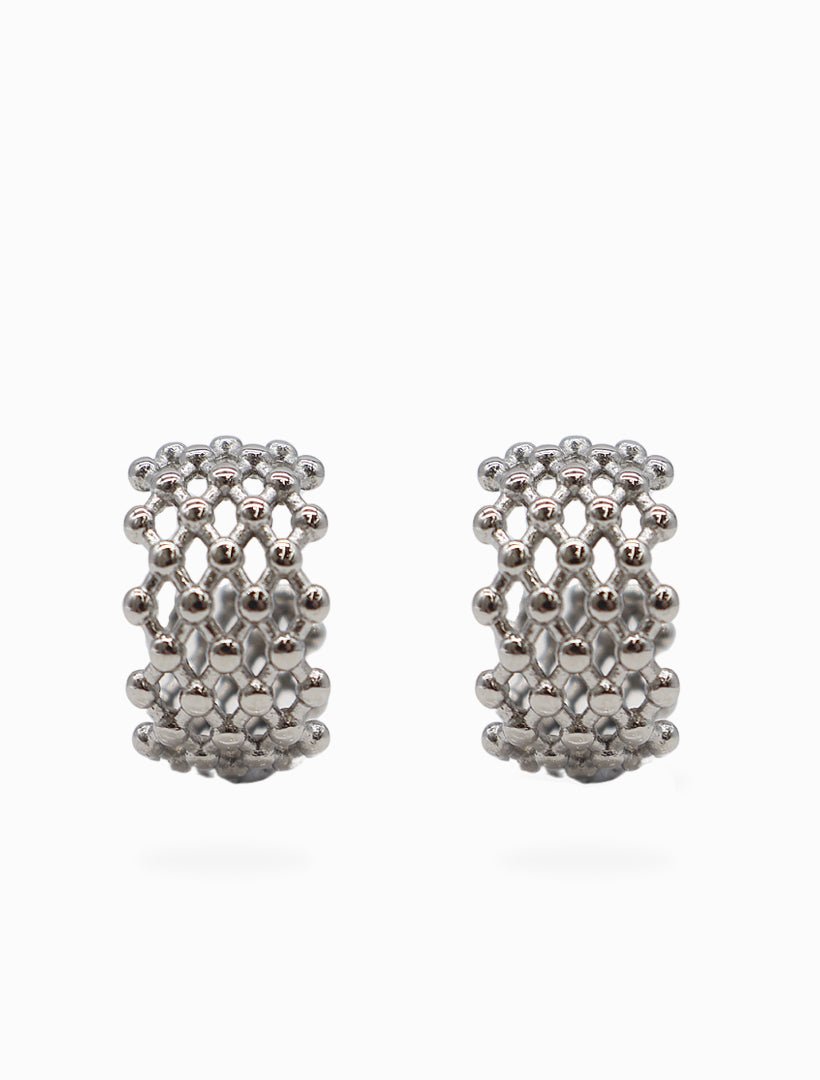 Lattice Hoops Silver - Zjoosh