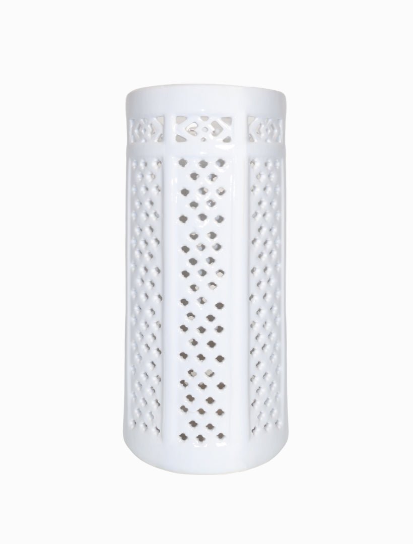 Lattice Umbrella Stand White - Zjoosh