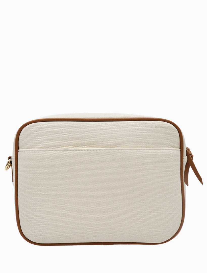 Leah Canvas Cross Body Bag White - Zjoosh