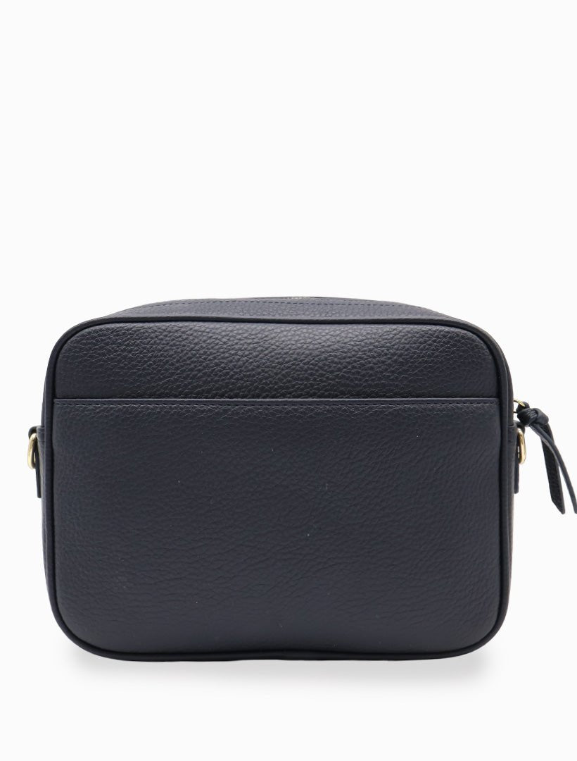 Leah Check Cross Body Bag Navy - Zjoosh