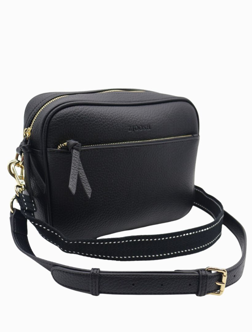 Leah Cross Body Bag Black - Zjoosh