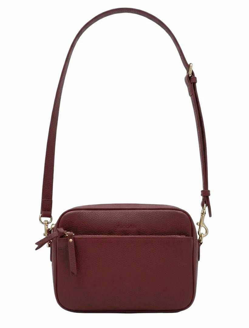 Leah Cross Body Bag Burgundy - Zjoosh