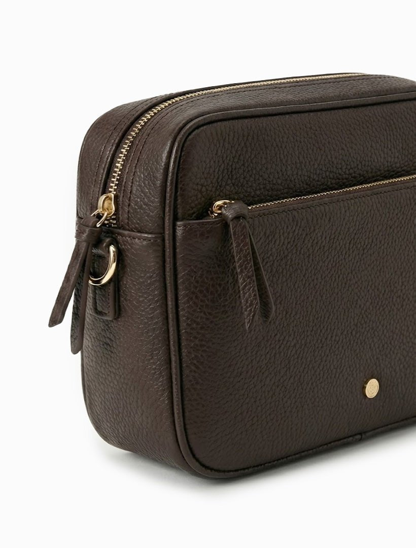Leah Cross Body Bag Chocolate - Zjoosh
