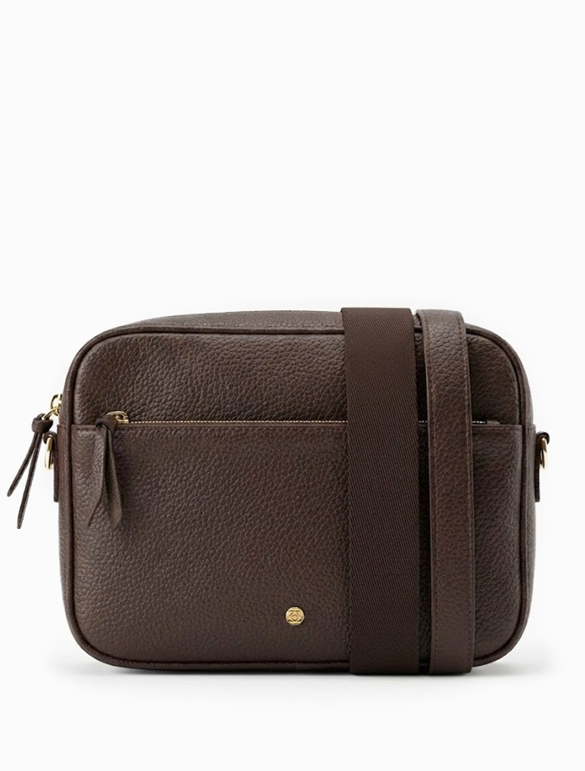 Leah Cross Body Bag Chocolate - Zjoosh