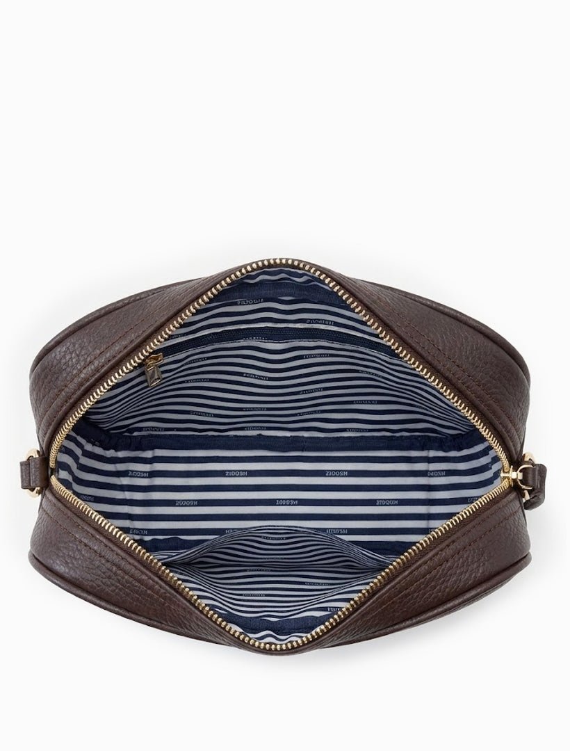 Leah Cross Body Bag Chocolate - Zjoosh