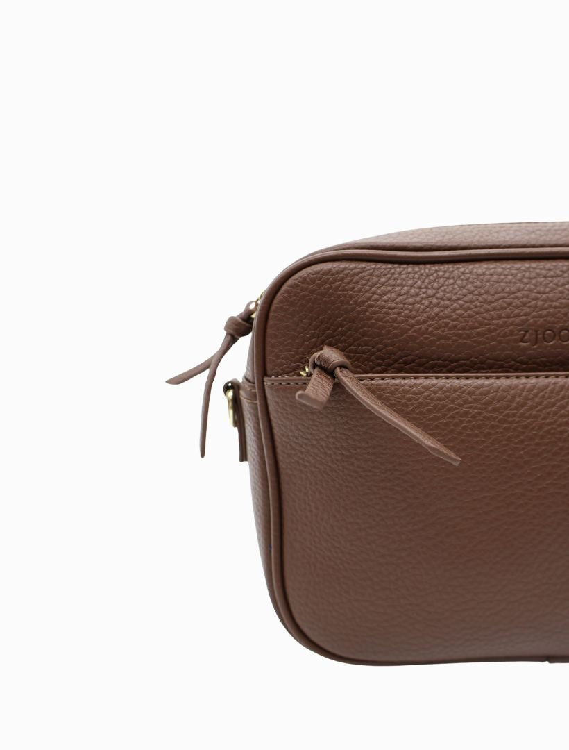 Leah Cross Body Bag Chocolate - Zjoosh