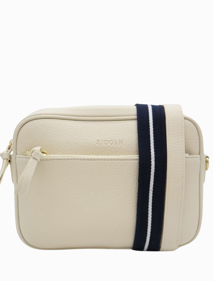 Leah Cross Body Bag Ecru - Zjoosh