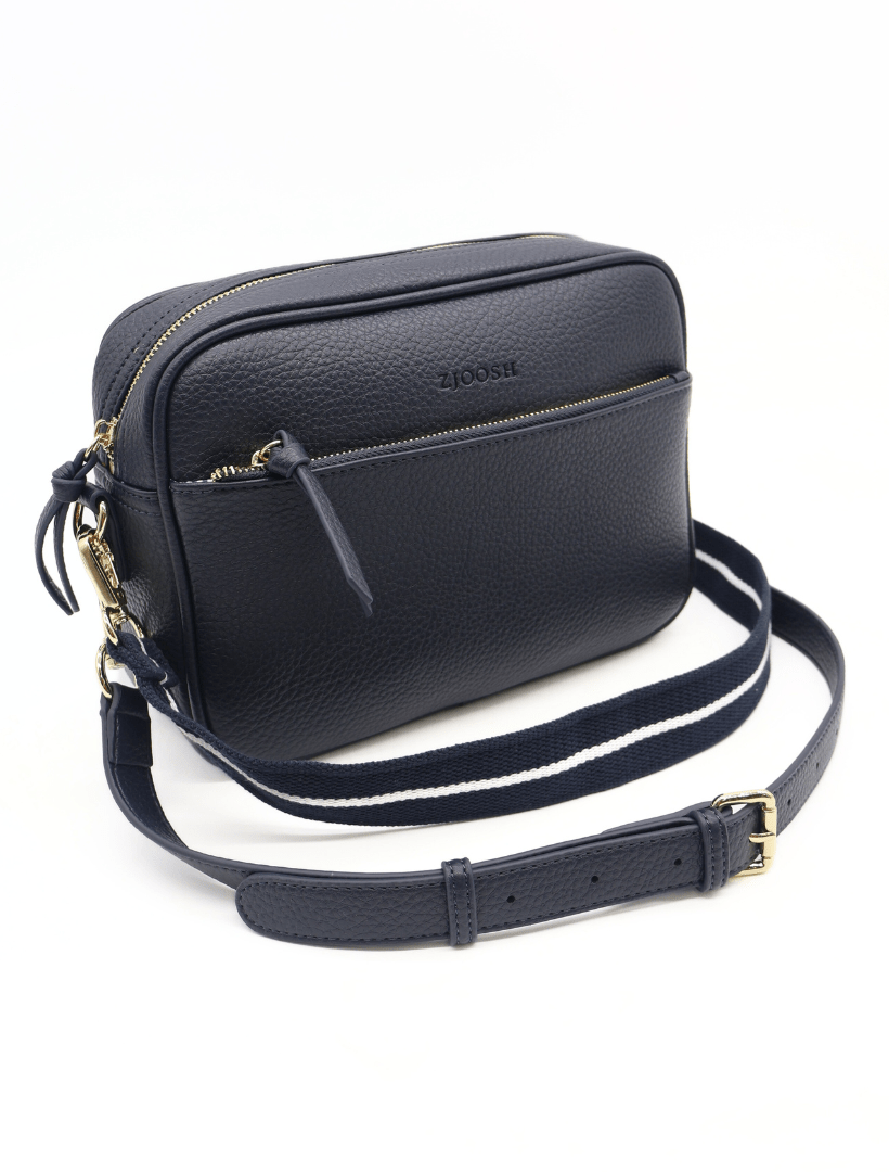 Leah Cross Body Bag Navy - Zjoosh