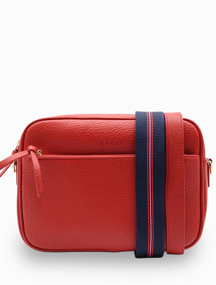 Leah Cross Body Bag Red - Zjoosh