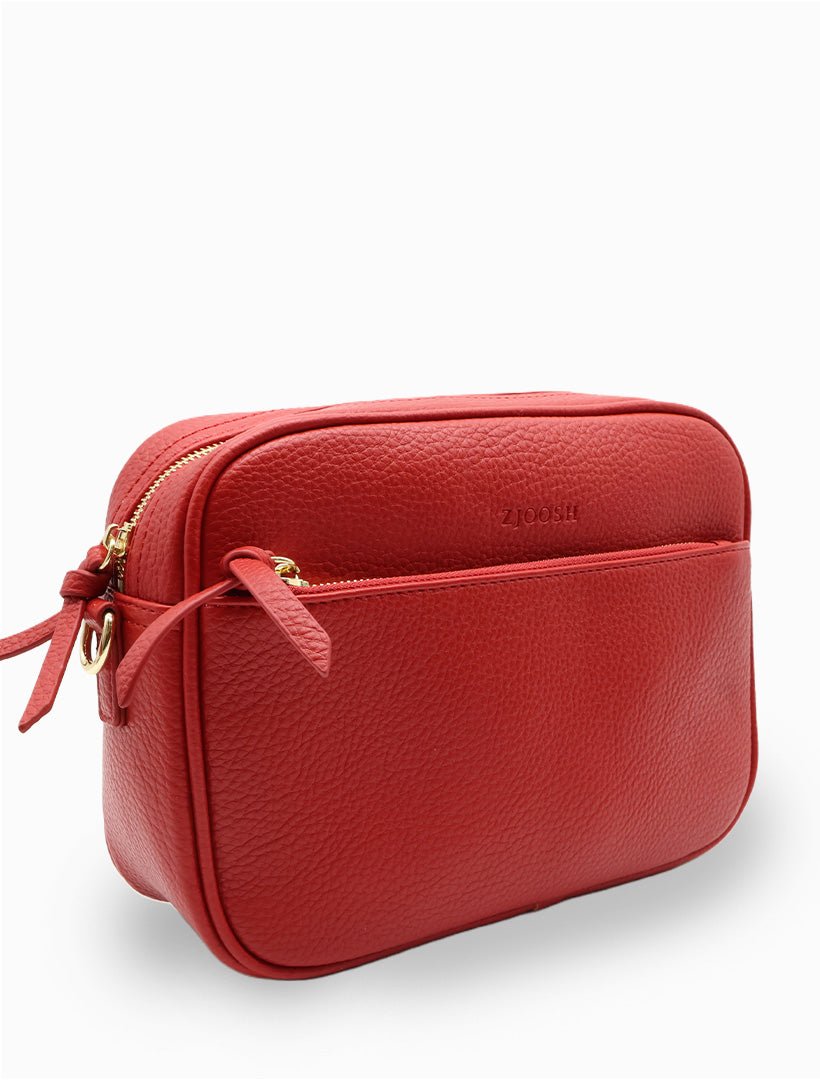 Leah Cross Body Bag Red - Zjoosh