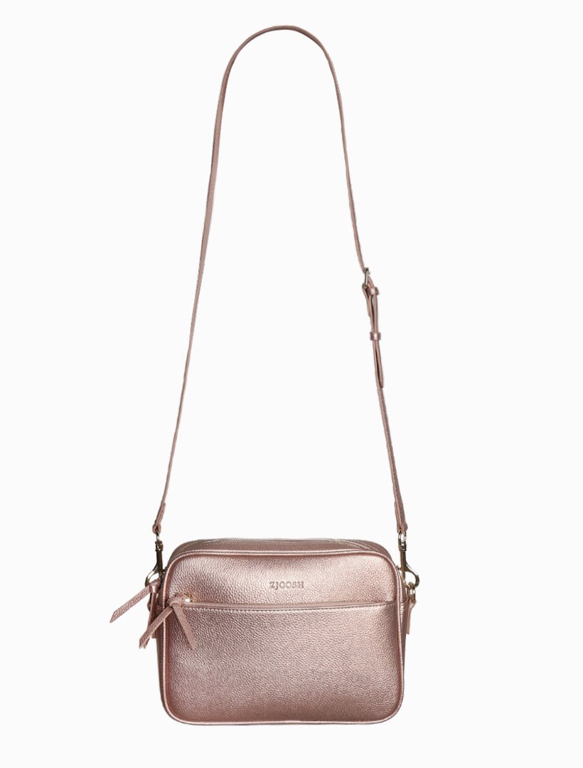 Leah Cross Body Bag Rose Gold - Zjoosh