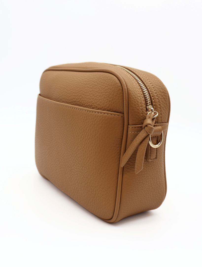 Leah Cross Body Bag Tan - Zjoosh