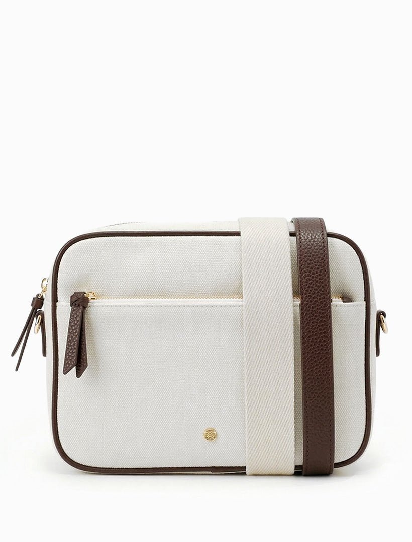 Leah Cross Body Bag White Chocolate - Zjoosh