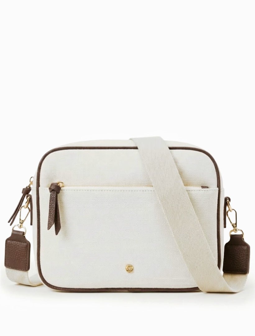 Leah Cross Body Bag White Chocolate - Zjoosh