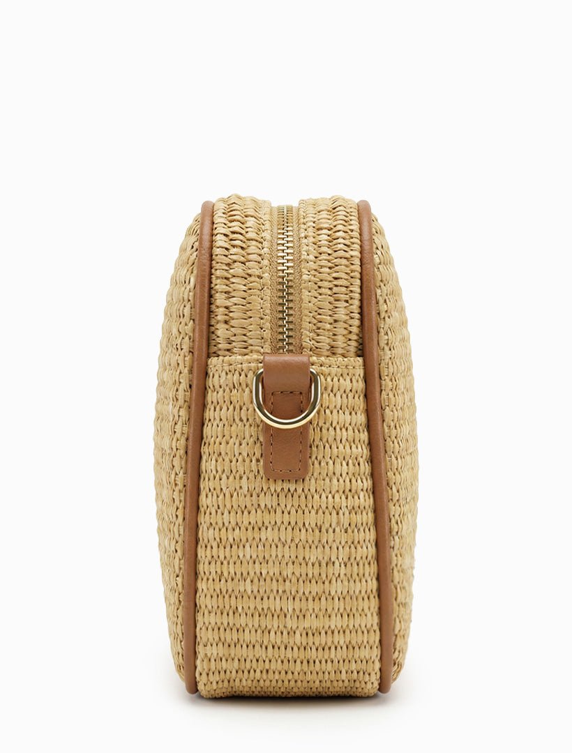 Leah Palma Stud Cross Body Bag Tan - Zjoosh