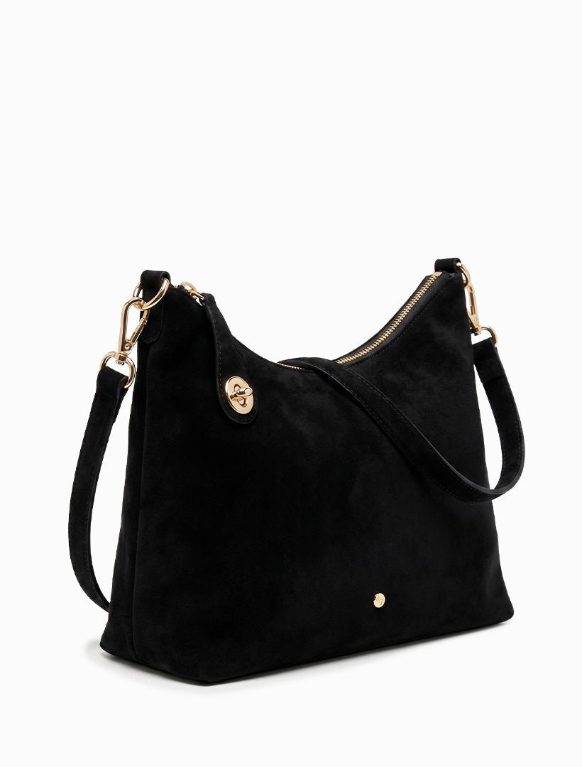 Leti Eco Suede Bag Black - Zjoosh