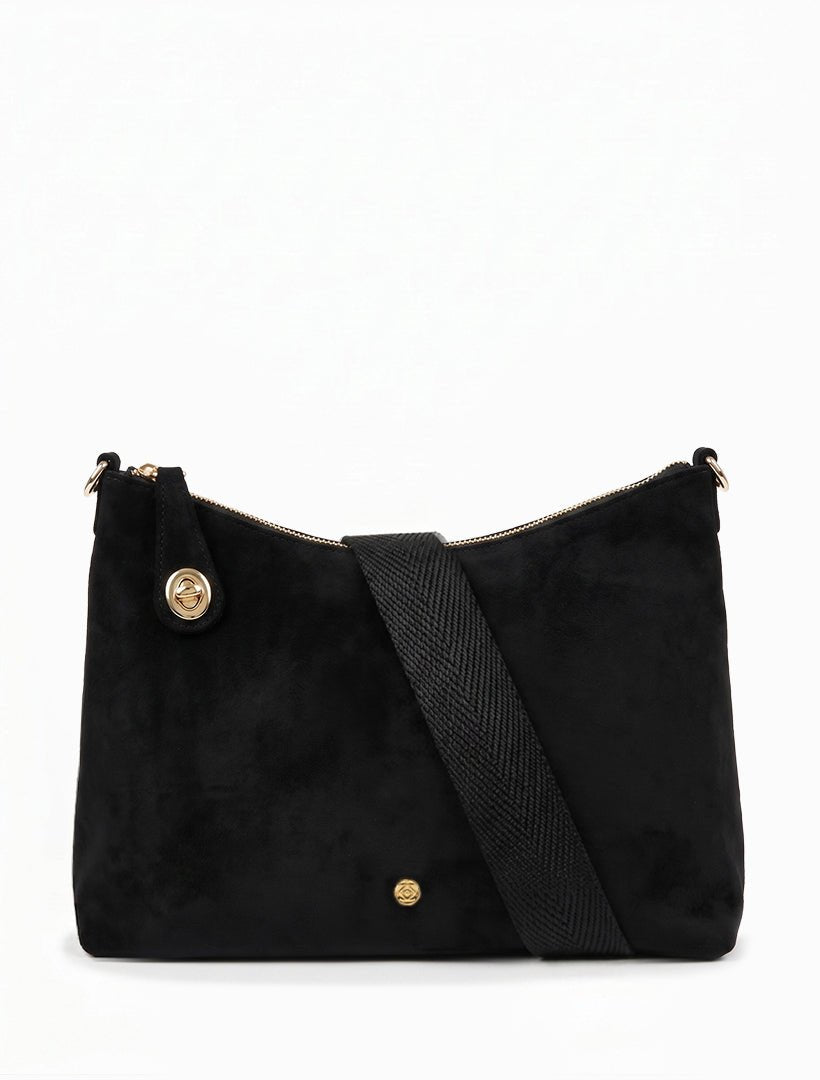 Leti Eco Suede Bag Black - Zjoosh