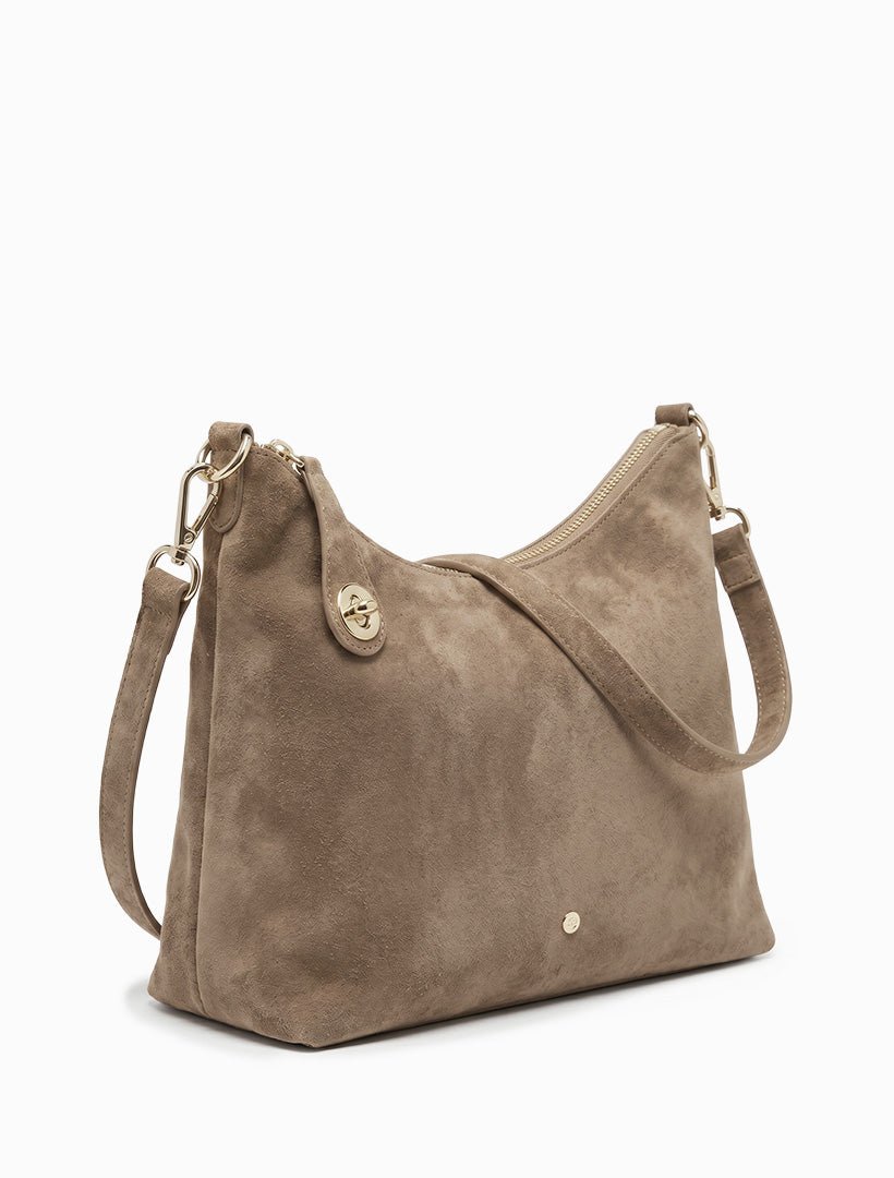 Leti Eco Suede Bag Tan - Zjoosh