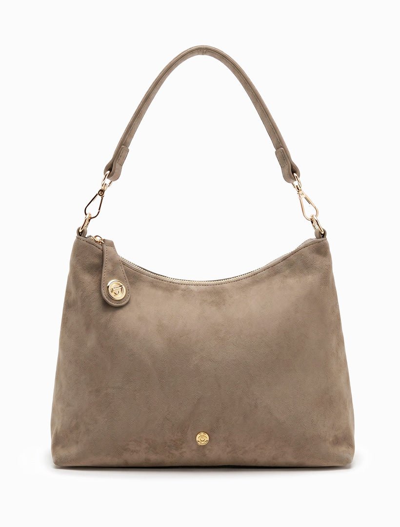 Leti Eco Suede Bag Tan - Zjoosh