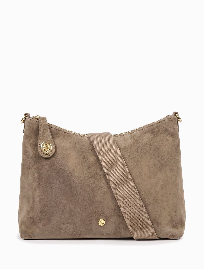 Leti Eco Suede Bag Tan - Zjoosh
