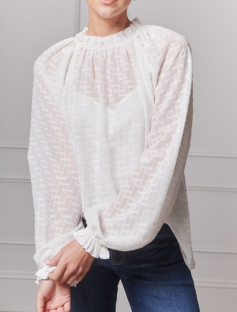 Lila Top White - Zjoosh