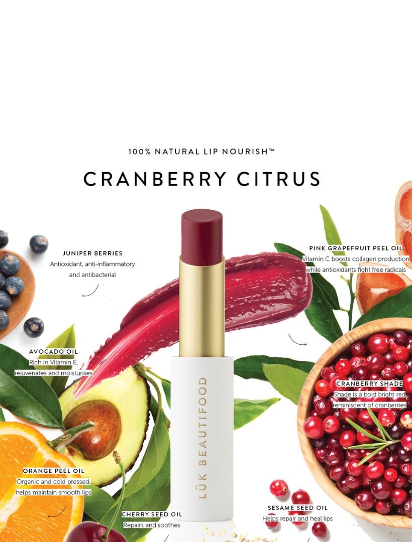Lip Nourish Lipstick Cranberry Citrus - Zjoosh