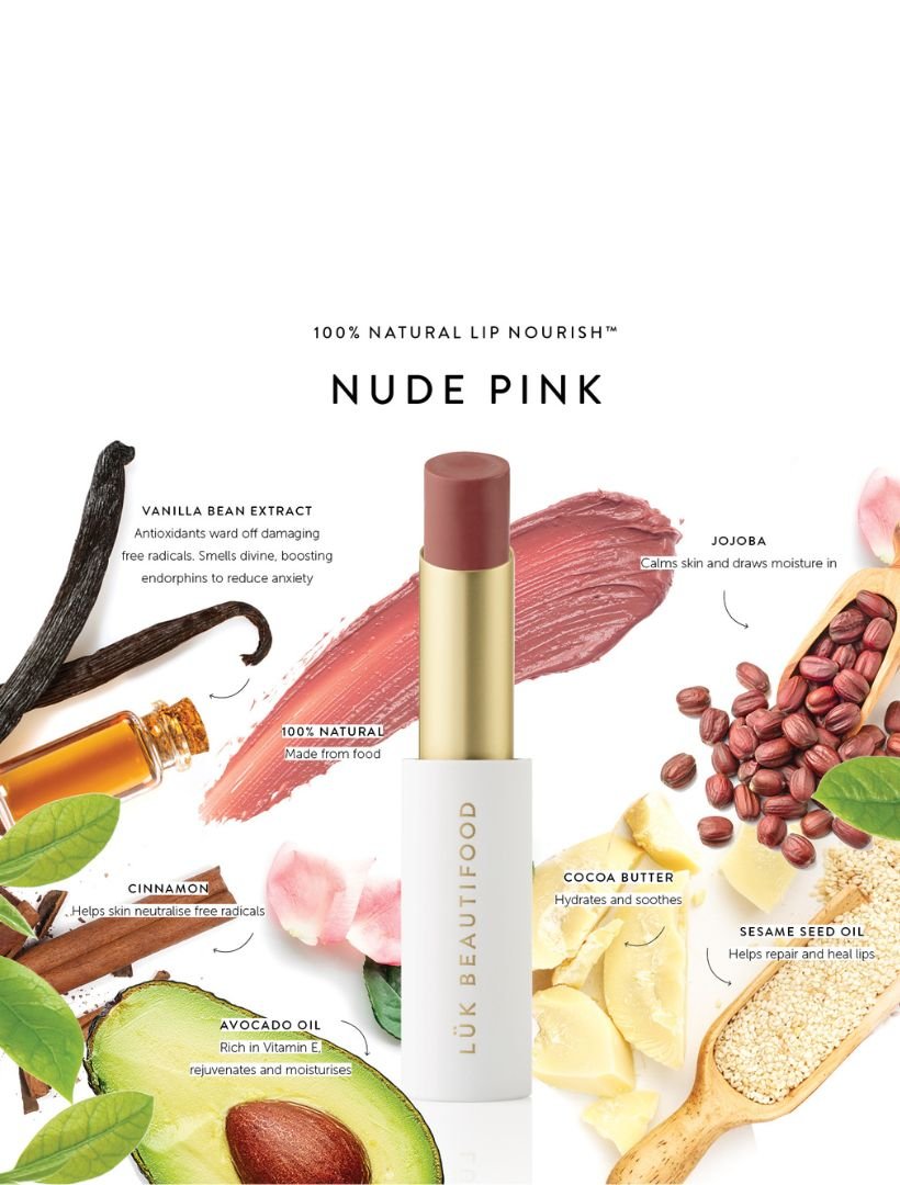 Lip Nourish Lipstick Nude Pink - Zjoosh