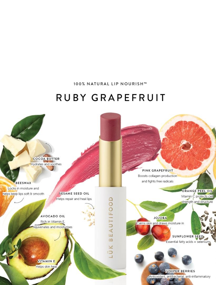 Lip Nourish Lipstick Ruby Grapefruit - Zjoosh