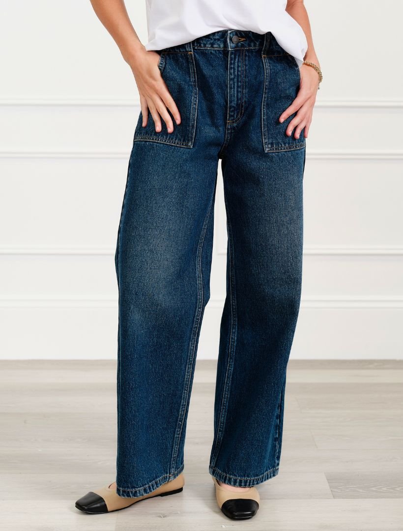 Lisa Wide Leg Jean Indigo - Zjoosh