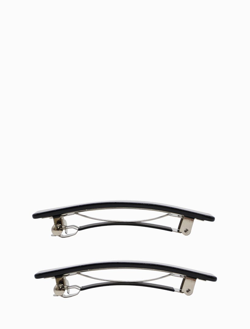 Logo Barrette Clip Set of 2 Black - Zjoosh