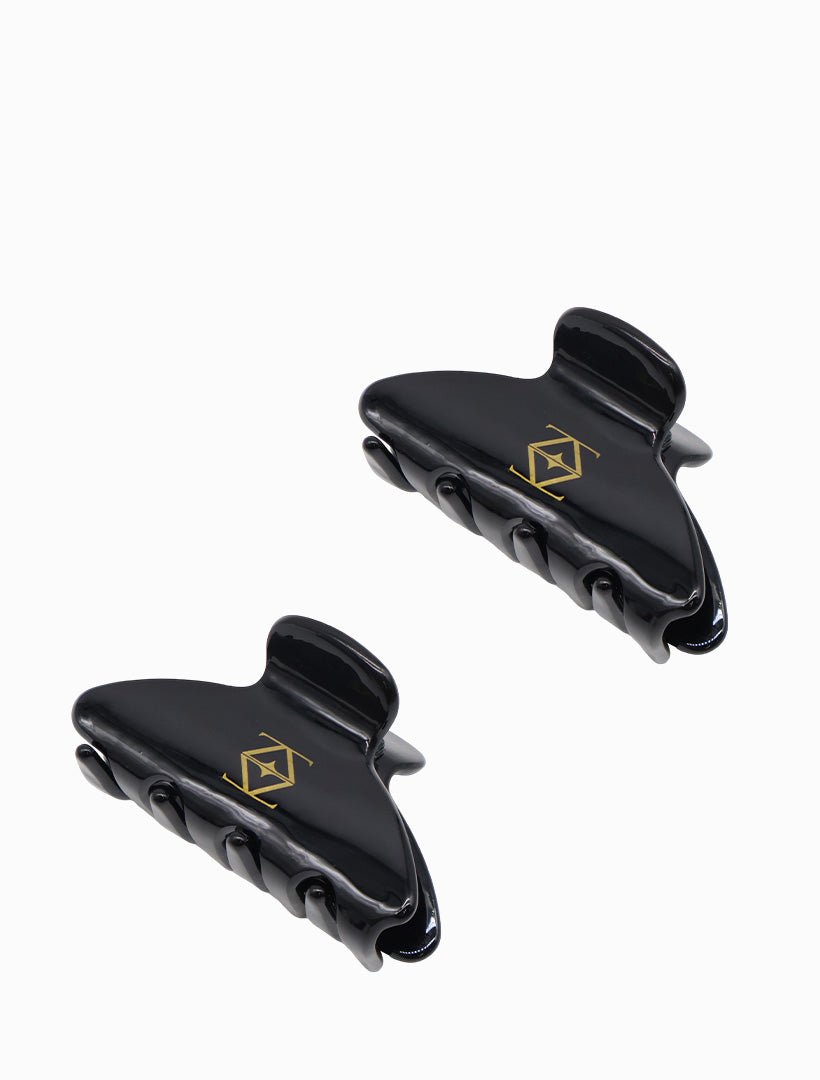 Logo Claw Clip Set of 2 Black - Zjoosh