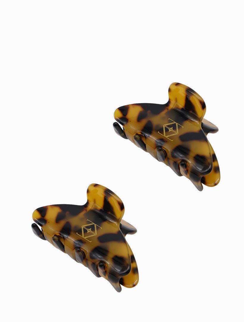 Logo Claw Clip Set of 2 Tortoise - Zjoosh