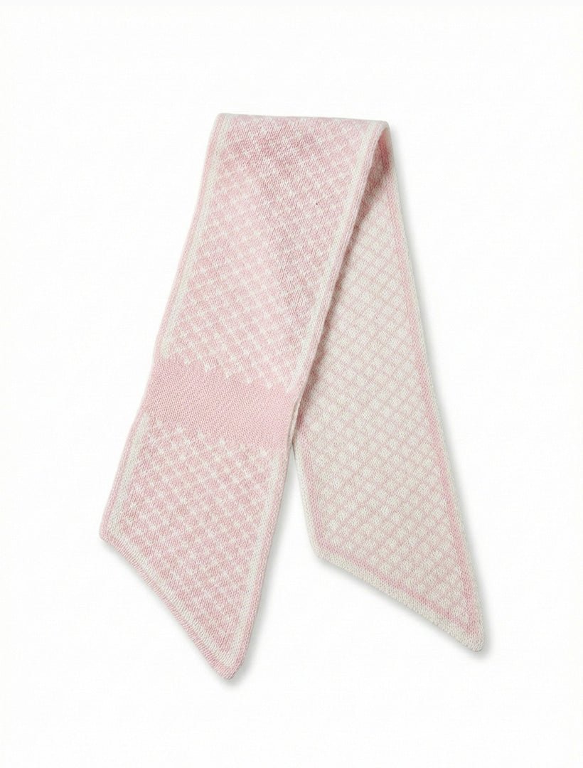 Louis Cashmere Twilly Diamond Jacquard Pink - Zjoosh