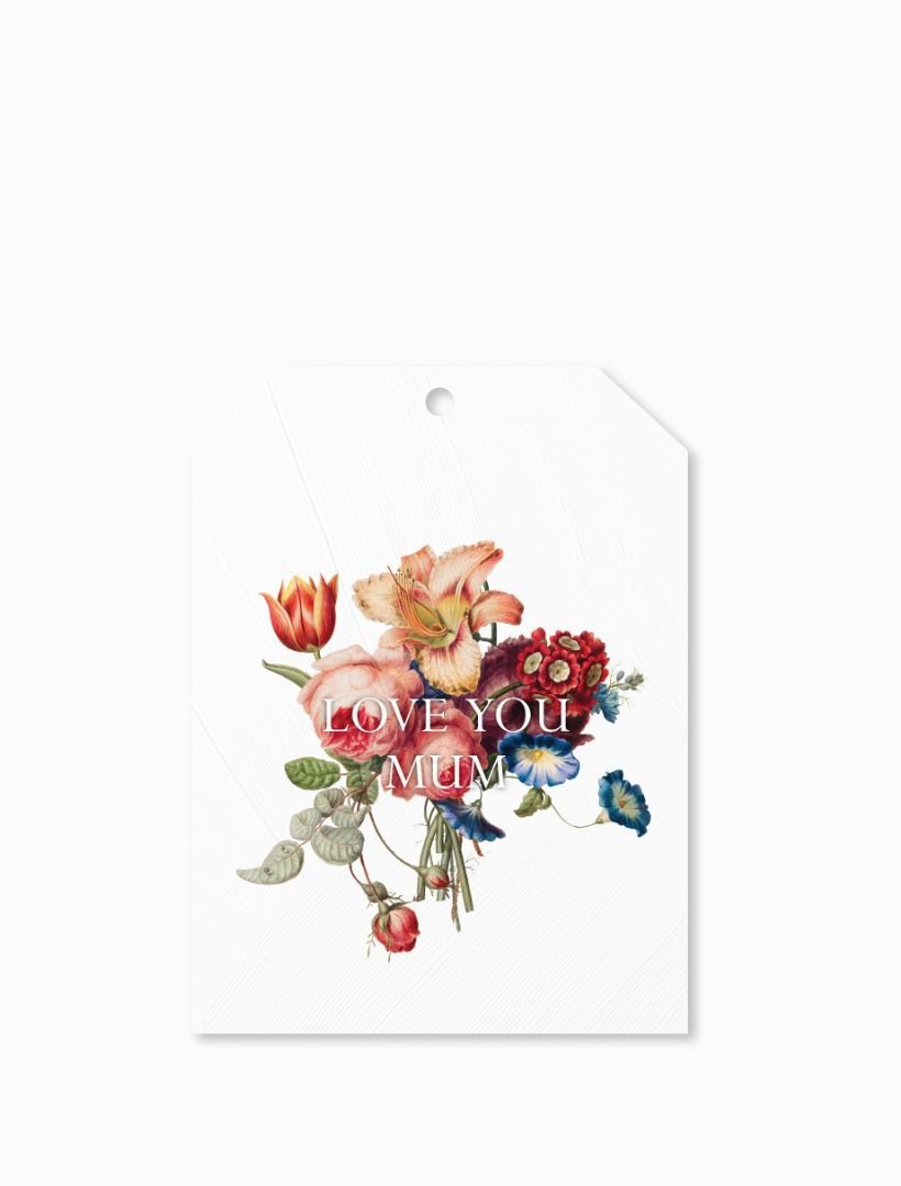 Love Mum Bouquet Tag - Zjoosh