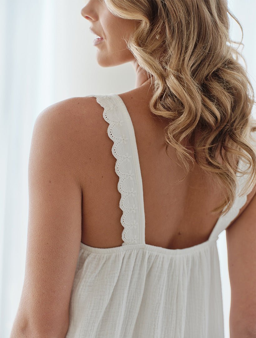 Luciana Nightdress White - Zjoosh