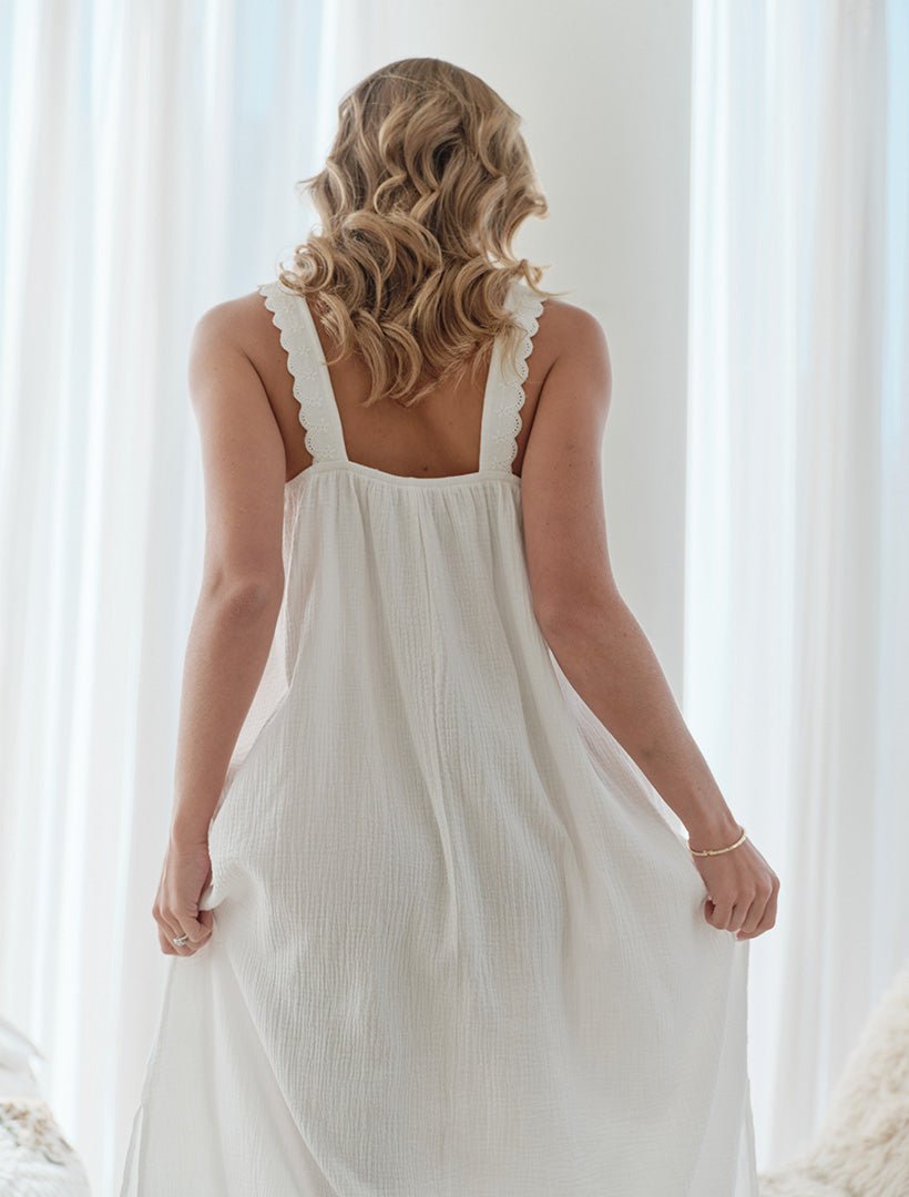 Luciana Nightdress White - Zjoosh