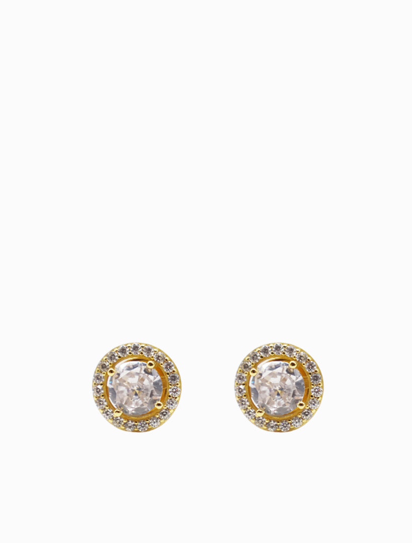 Lucienne White Crystal Surround Studs