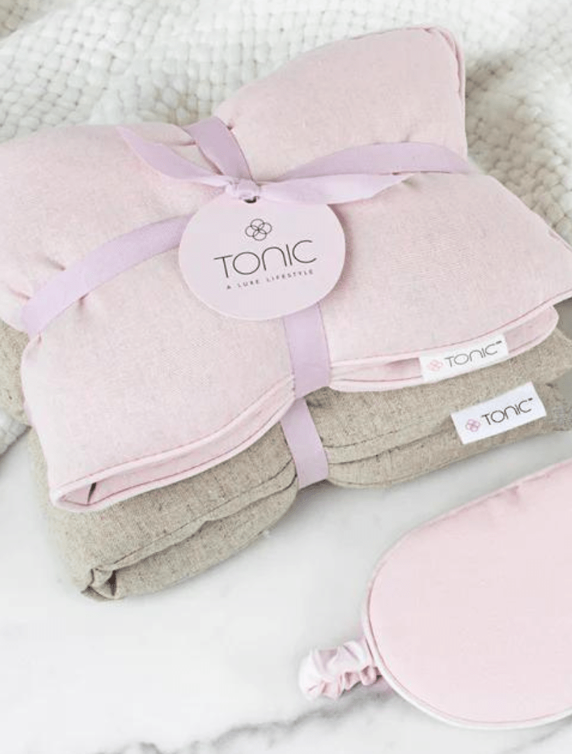 Luxe Linen Heat Pillow Blush - Zjoosh