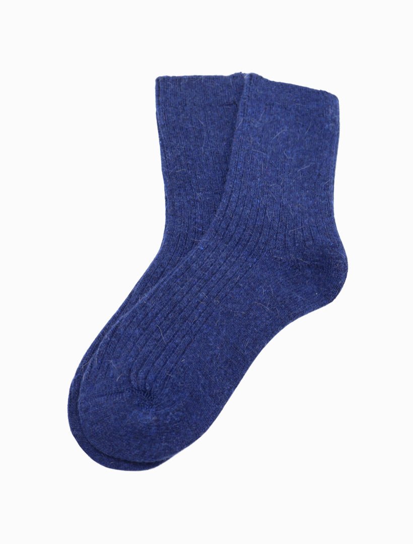 Luxurious Wool Blend Socks Blue - Zjoosh