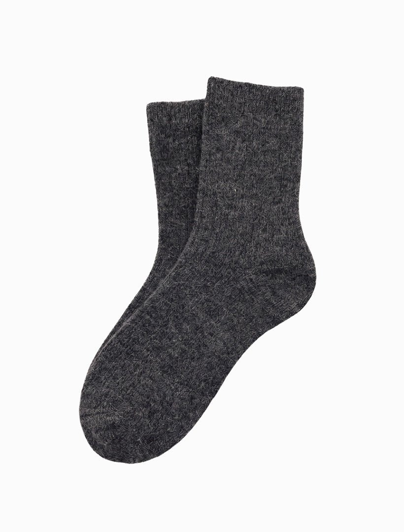 Luxurious Wool Blend Socks Dark Grey - Zjoosh