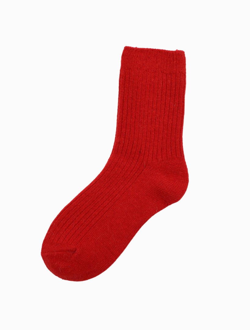 Luxurious Wool Blend Socks Red - Zjoosh